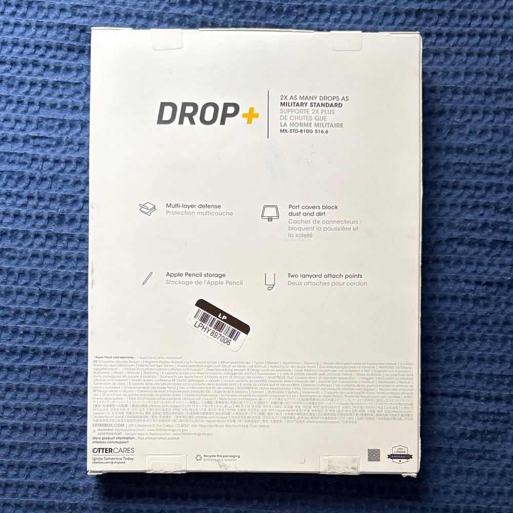 OtterBox iPad Air 11" (M2) 4th and 5th Gen Defender Case - Black - Picture 2 of 2